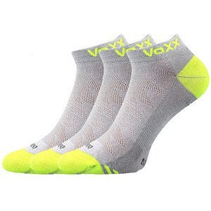 3PACK ponožky VoXX bambusové světle šedé