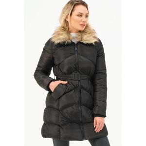 Z6767 DEWBERRY WOMEN'S COAT-BLACK