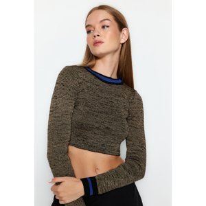 Trendyol Brown Super Crop Knitwear Sweater