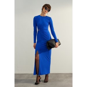 Trendyol Limited Edition Saks Cut Out/Window Detail Slit Dress