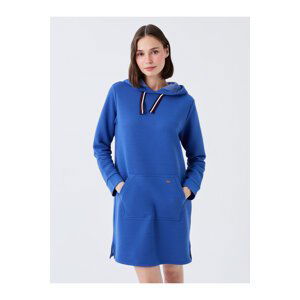 LC Waikiki Women's Hooded Straight Long Sleeve Sweat Dress