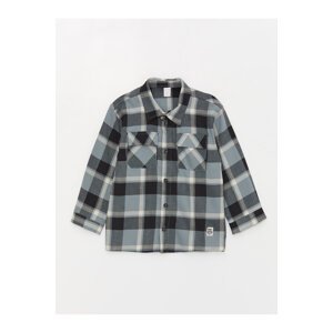 LC Waikiki Long Sleeve Checkered Patterned Baby Boy Lumberjack Shirt Jacket