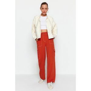 Trendyol Tile Cargo Woven Pocket Detailed Trousers