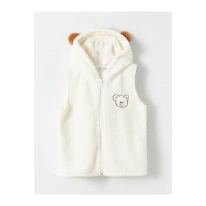 LC Waikiki Girl's Plush Hooded Vest