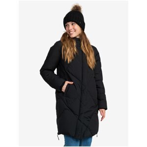 Černý dámský zimní prošívaný kabát Roxy Abbie - Dámské