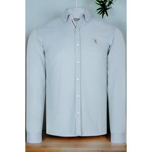 G674 DEWBERRY MEN'S SHIRT-PLAIN WATER GREEN