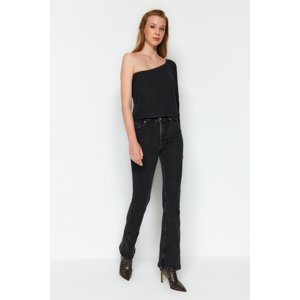 Trendyol Black High Waist Flare Jeans