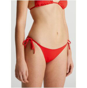 Červený dámský spodní díl plavek Calvin Klein Underwear - Dámské