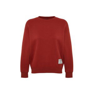 Trendyol Tile Label Detail Regular Crewneck Knitted Sweatshirt