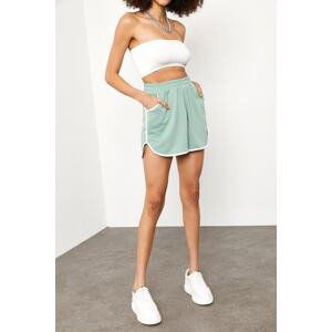 XHAN Women's Mint Pocket Pile Shorts