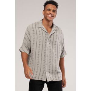 XHAN Gray Patterned Shirt