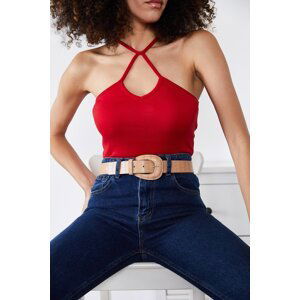 XHAN Women's Red Undershirt Singlet