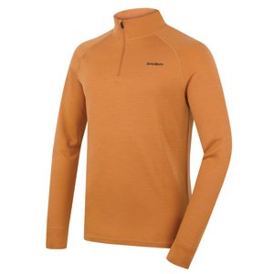 Pánská merino mikina HUSKY Aron Zip M mustard