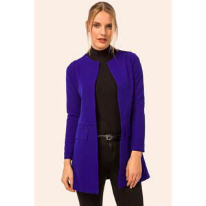 armonika Women's Saxtail Long Jacket with a Stitched Waist