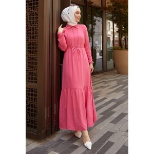InStyle Aliza Tunnel Dress With Belt - Pink