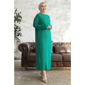 InStyle Arissa Turtleneck Long Knitwear Dress - Green