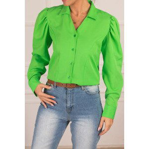 armonika Women's Green Watermelon Sleeve Fit Cut Shirt