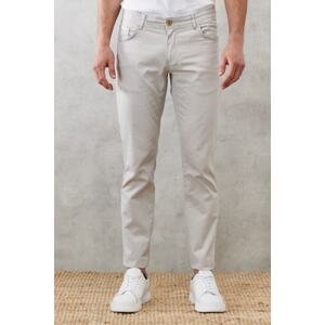 AC&Co / Altınyıldız Classics Men's Stone Slim Fit Narrow Cut 5 Pocket Flexible Chino Trousers