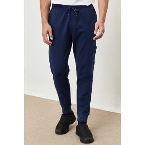 AC&Co / Altınyıldız Classics Men's Navy Melange Recycle Standard Fit Normal Cut Pocket Sweatpants