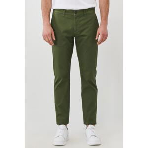 ALTINYILDIZ CLASSICS Men's Khaki Slim Fit Slim Fit Dobby Side Pocket Cotton Chino Trousers