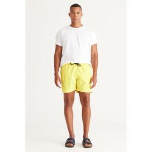 AC&Co / Altınyıldız Classics Men's Yellow Standard Fit Quick Dry Swimwear Marine Shorts