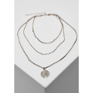 Stříbrný náhrdelník s vrstvením amuletů