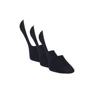 ALTINYILDIZ CLASSICS Men's Navy Blue Anti-Slip Heel Silicone 3-Piece Ballerina Socks