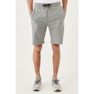 AC&Co / Altınyıldız Classics Men's Gray Standard Fit Daily Comfortable Sports Knitted Shorts