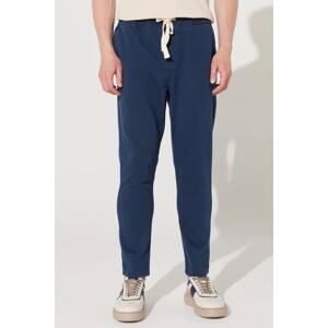 ALTINYILDIZ CLASSICS Men's Navy Blue Slim Fit Slim Fit Side Pocket Cotton Trousers