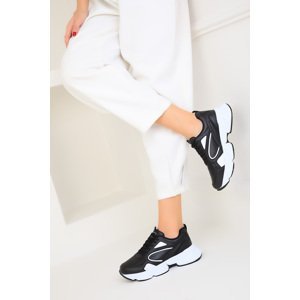 Soho Black-White-C Women's Sneakers 17226