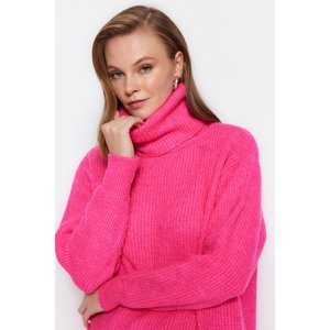 Trendyol Pink Turtleneck Thessaloniki Knit Soft Knitwear Sweater