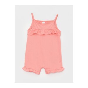 LC Waikiki Strappy Square Neck Baby Girl Jumpsuit