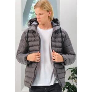 M8658 DEWBERRY MEN'S COAT-PLAIN ANTHRACITE