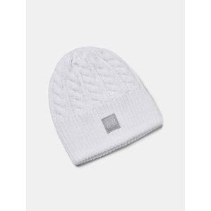 Under Armour Čepice Halftime Cable Knit Beanie-WHT - Dámské