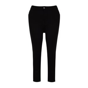Trendyol Curve Black High Waist Non-Fading Black Stretchy Skinny Jeans