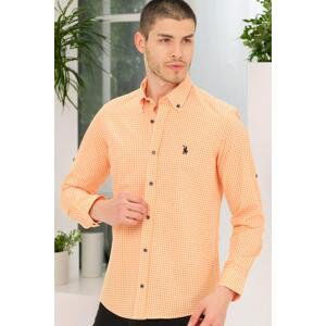 G752 DEWBERRY MEN'S SHIRT-PLAIN ORANGE