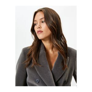 Koton Blazer Coat Double Breasted Buttoned with Flap Pocket