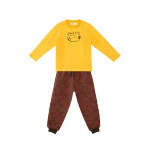 Denokids Cute Cat Baby Boy T-shirt Trousers Set