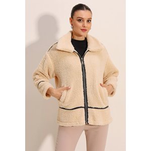 Bigdart 5173 Lined Plush Jacket - Beige