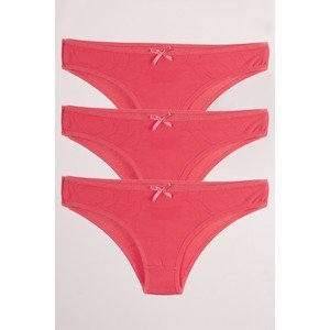 armonika Women's Pink Cotton Lycra Panties 3 Pack