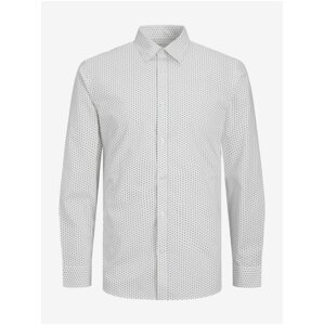 Bílá pánská vzorovaná košile Jack & Jones Joe - Pánské