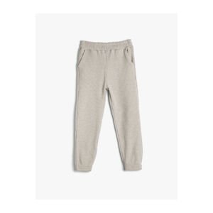 Koton Basic Jogger Sweatpants Textured Elastic Waist Pocket