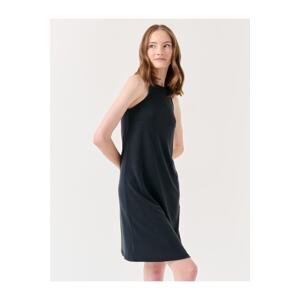 Jimmy Key Black Halter Neck Sleeveless Knitted Dress