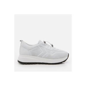 Hotiç Genuine Leather White Women's Sports Shoes