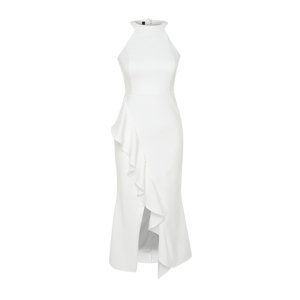 Trendyol White Flounce Detailed Evening Dress