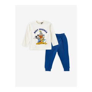 LC Waikiki Crew Neck Mickey Mouse Baby Boy T-Shirt and Trousers 2-Pack