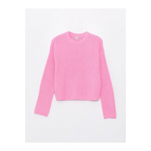 LC Waikiki Crew Neck Long Sleeve Girls' Knitwear Sweater