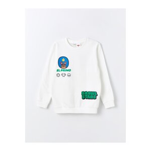 LC Waikiki Boys' Crew Neck Brawl Stars Printed Long Sleeve Sweatshirt