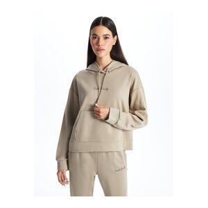 LC Waikiki Women's Embroidered Long Sleeve Hoodie