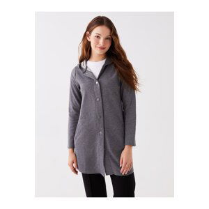 LC Waikiki Women's Hooded Plain Long Sleeve Sports Cardigan